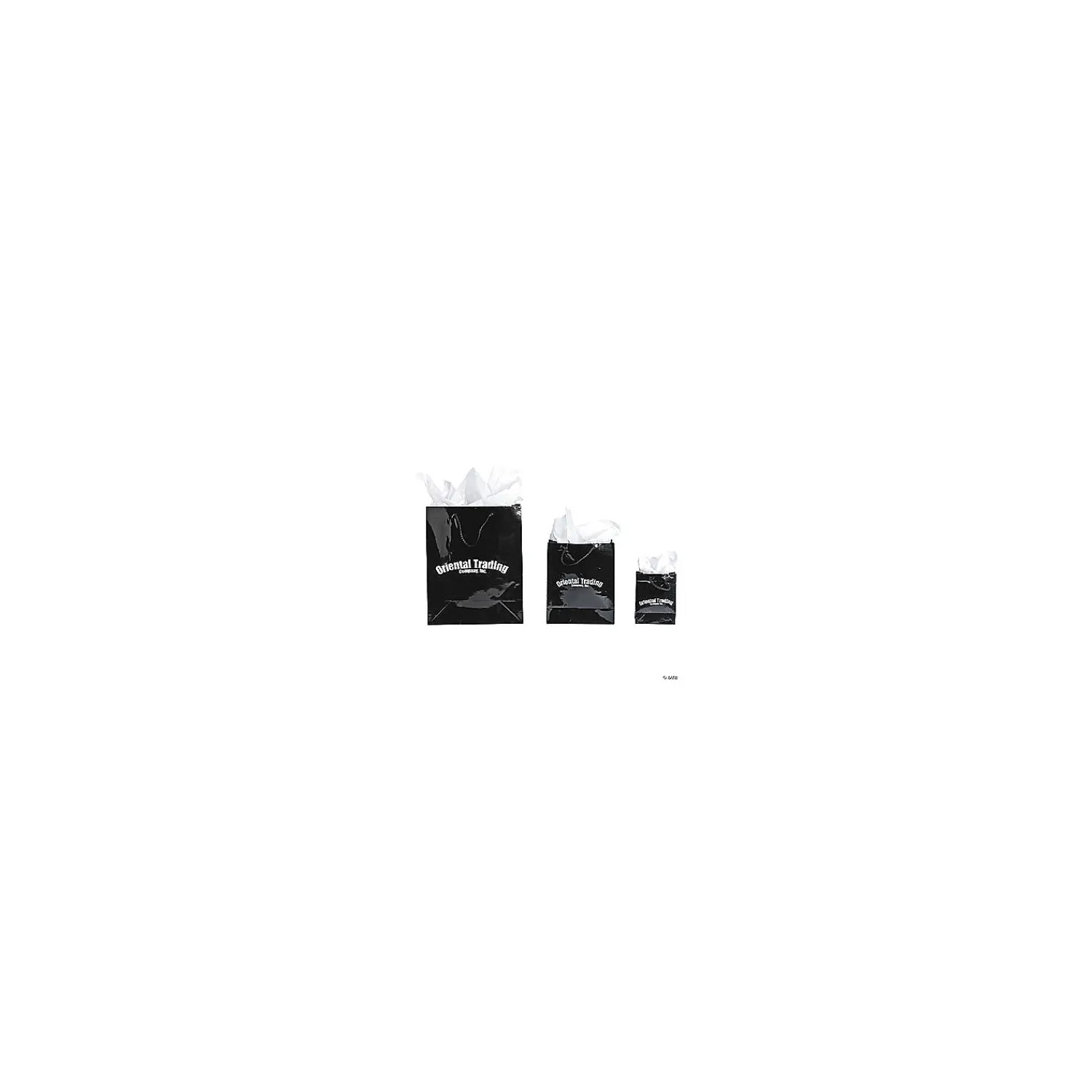 x__large_black_gift_bag_2.webp 10 1/2" X 13" Large Black Gift Bags - 12 Pc.<Oriental Trading Clearance