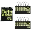 15" X 17" Large Nonwoven Glow-In-The-Dark Faith Over Fear Tote Bags - 12 Pc.<Oriental Trading Outlet