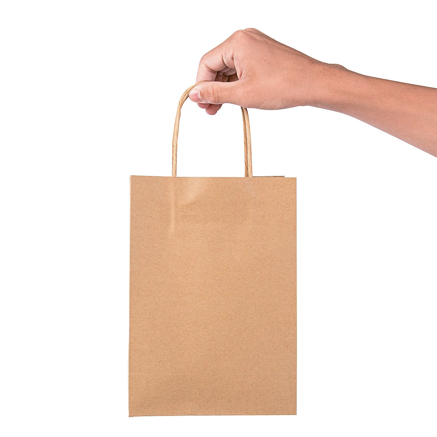 x__medium_kraft_paper_g_2.webp 6 1/2" X 9" Medium Kraft Paper Gift Bags - 12 Pc.<Oriental Trading Fashion