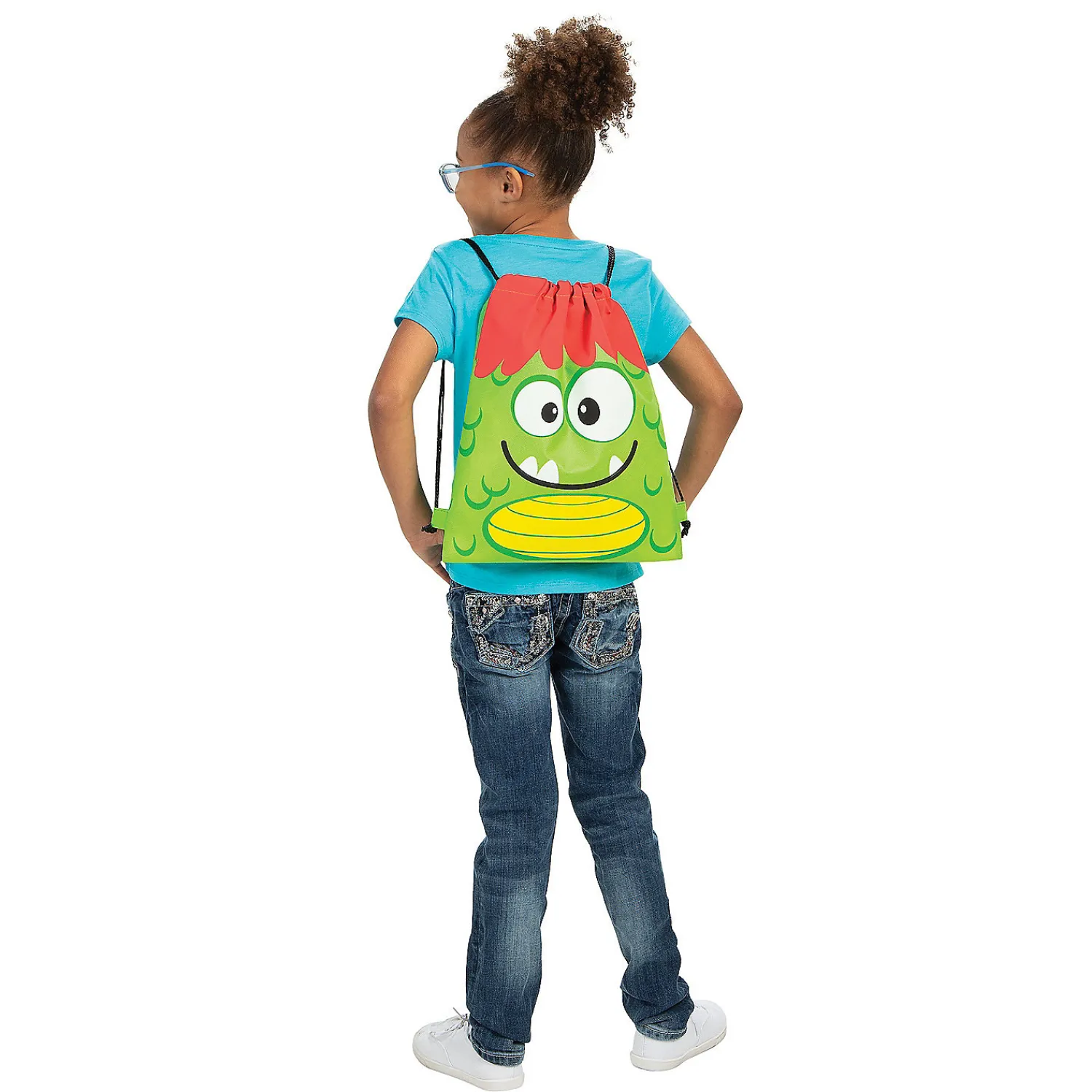 x__medium_nonwoven_silly_3.webp 12" X 15" Medium Nonwoven Silly Monster Drawstring Bags - 12 Pc.<Oriental Trading Flash Sale