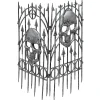 24" X 36" Silver Skull Fence Decoration - 2 Pc.<Oriental Trading Outlet