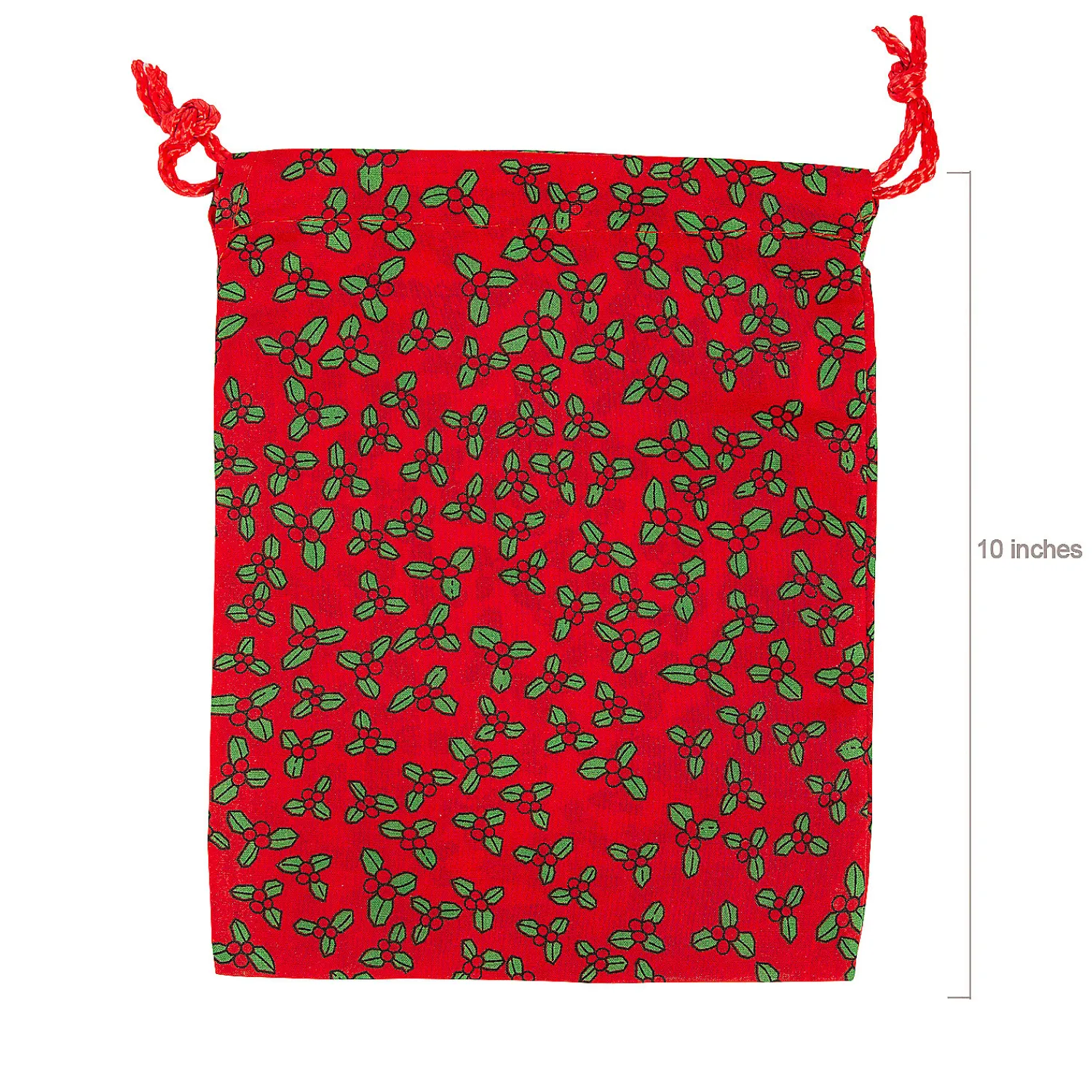 x__small_holiday_print__1.webp Oriental Trading Hat & Tote Bag Assortments*7 1/2" X 10" Small Holiday Print Drawstring Bags - 36 Pc.