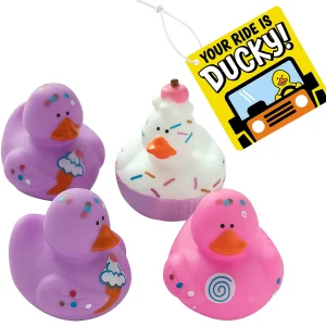 Oriental Trading Rubber Duckies*Your Ride Is Ducky Sweet Treats Kit For 12