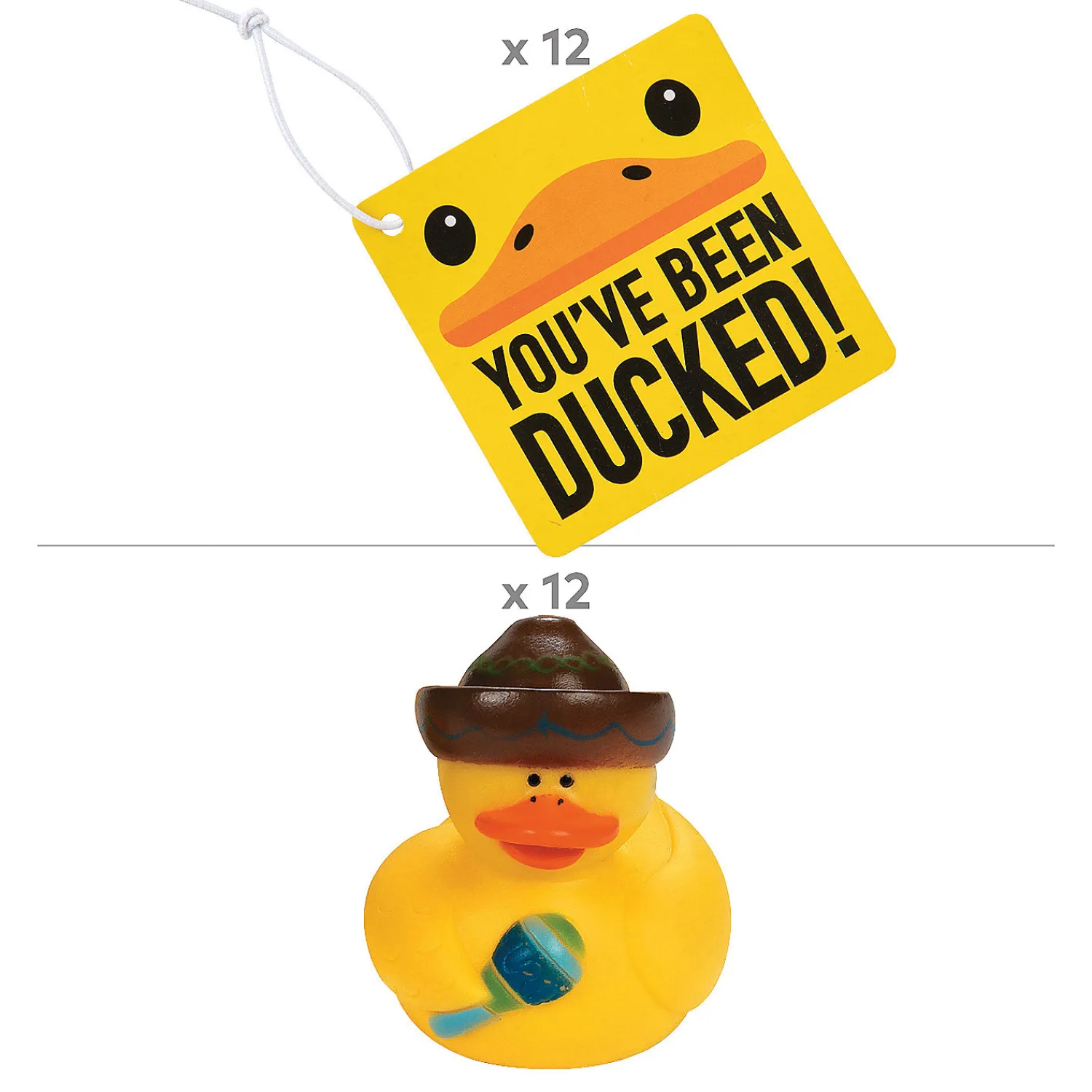 youve_been_ducked_fiesta__1.webp Oriental Trading Rubber Duckies*You'Ve Been Ducked Fiesta Kit For 12