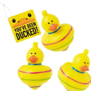 Oriental Trading Wind-Up Toys & Spinning Tops*You'Ve Been Ducked Spin Top Ducks Kit For 12