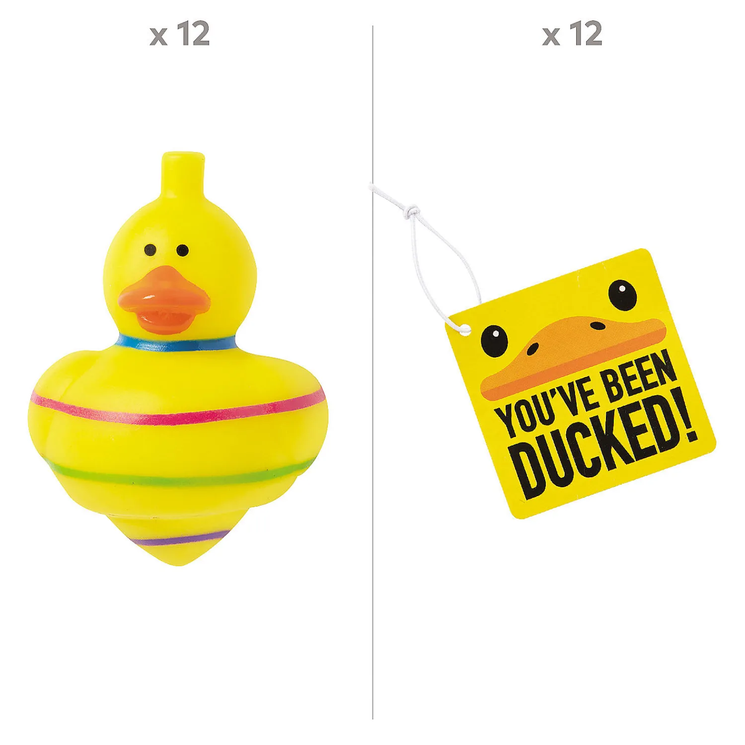 youve_been_ducked_spin_to_1.webp Oriental Trading Wind-Up Toys & Spinning Tops*You'Ve Been Ducked Spin Top Ducks Kit For 12