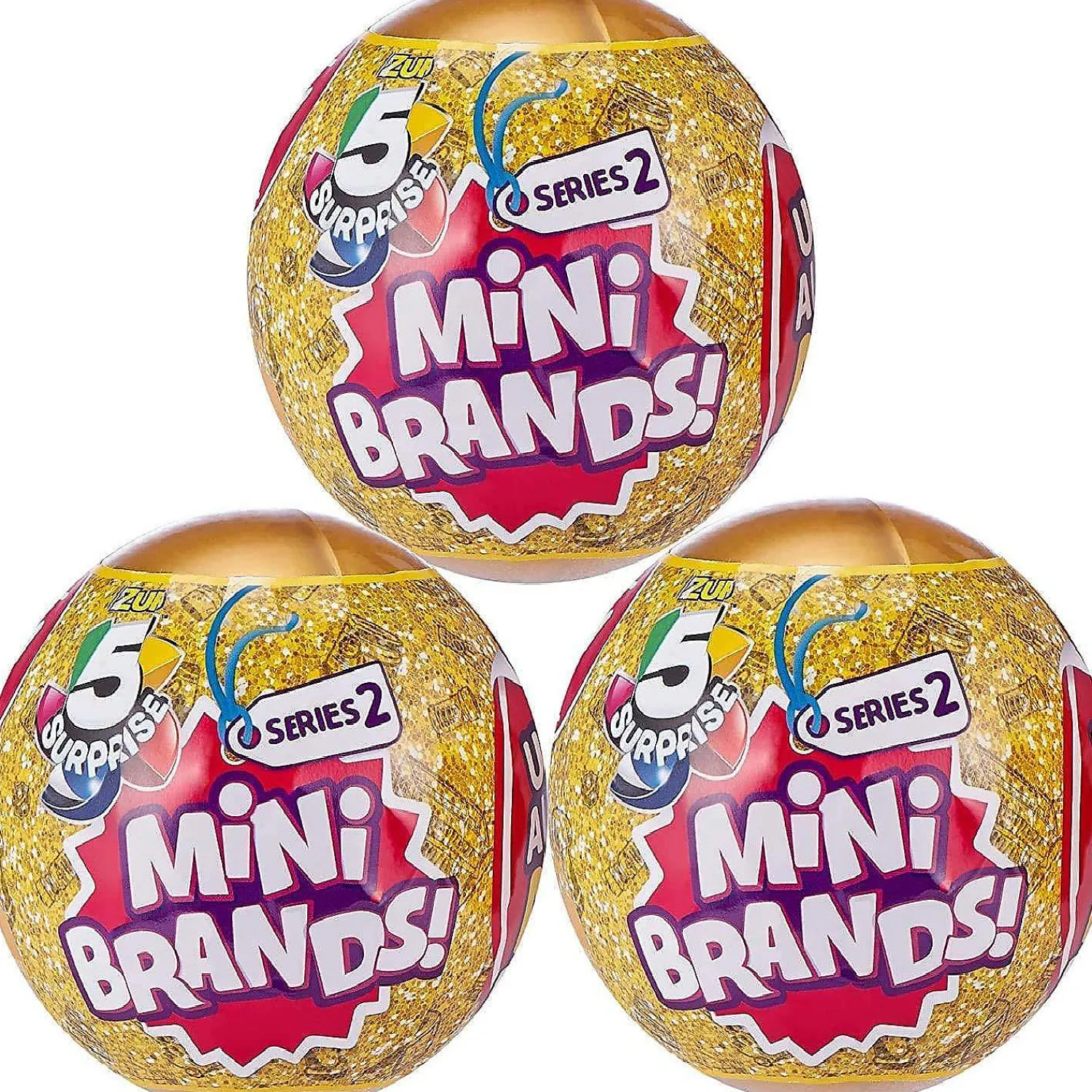 zuru__surprise_series__mi_0.webp Oriental Trading Character Toys*Zuru 5 Surprise Series 2 Mini Shopping Brands 3Pk Gold Capsule Miniature Toy