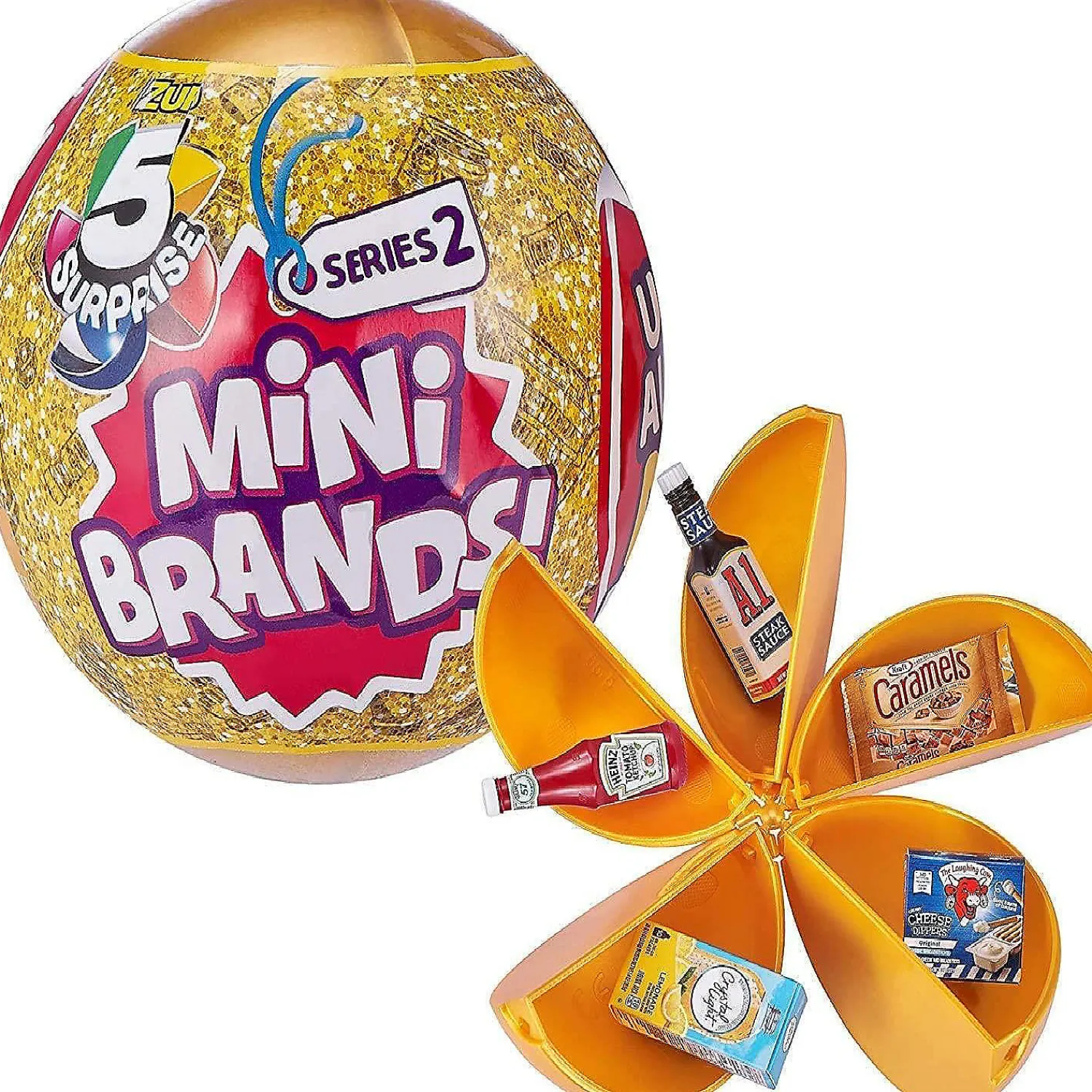 zuru__surprise_series__mi_1.webp Oriental Trading Character Toys*Zuru 5 Surprise Series 2 Mini Shopping Brands 3Pk Gold Capsule Miniature Toy